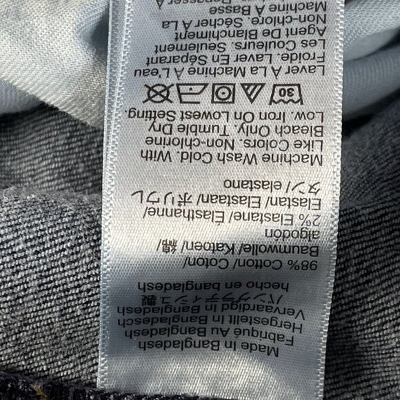 J Crew Jeans Mens Sz 32 Blue Flex Stretch Mid Rise Skinny Leg Dark Wash 31x29 - Picture 12 of 13